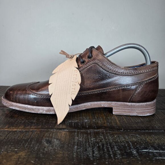 NEW Bed Stu Sandro Wingtip Mens Size 8.5 Oxford Rustic Leather Distressed Shoes - Picture 6 of 11